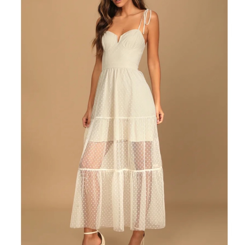 Lulus Cream Dress